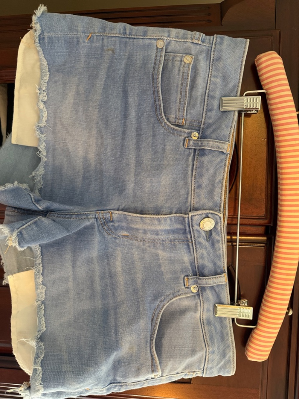American Eagle Outfitters Light Blue Denim Cutoff Jean Shorts